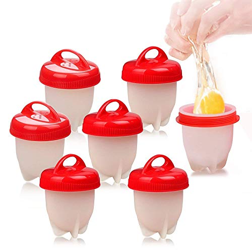 Cocedor Huevos, Cuecehuevos, Recipiente para Cocer Huevos, Ahorrar Tiempo, 7 PCS Cocedor Huevos Salud Y Seguro Huevos Escalfados Cocedor