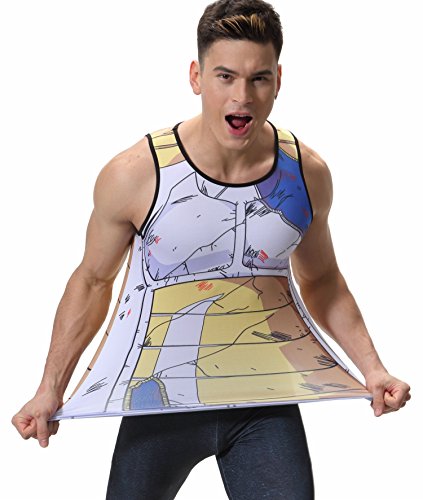 Cody Lundin Hombres Chaleco Mezcla impresión película Personaje Logo Camiseta Hombre Hombres sin Mangas t-Shrit (XL, Color-b)
