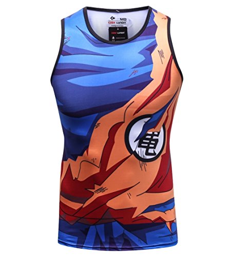 Cody Lundin Hombres Chaleco Mezcla impresión película Personaje Logo Camiseta Hombre Hombres sin Mangas t-Shrit (XL, Color-f)