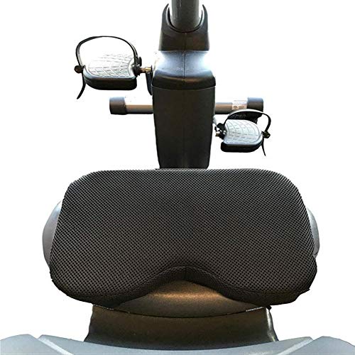 Cojín De Asiento De Máquina De Remo, Almohadilla De Asiento De Espuma De Memoria para Ejercicio Reclinado Cojín De Asiento De Algodón De Bicicleta Fija Horizontal con Funda Extraíble Y Lavable