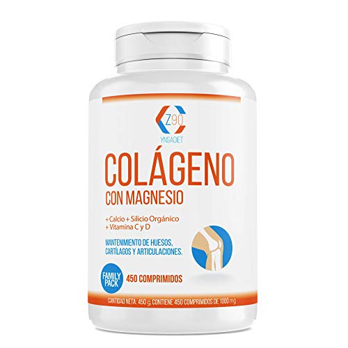 Colágeno Con Magnesio - Colágeno hidrolizado con calcio para huesos y articulaciones – Colágeno con vitamina C y vitamina D Para Aumentar Tú Energía (450)
