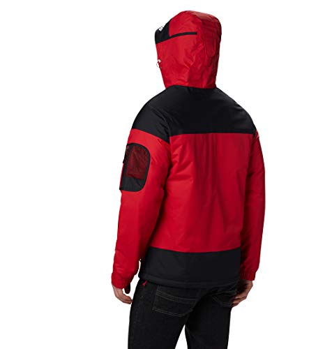 Columbia Challenger Chaqueta sudadera, Hombre, Rojo/Negro (Mountain Red, Black), Talla L