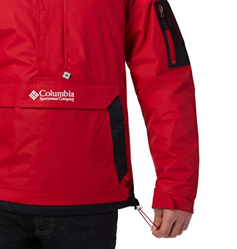 Columbia Challenger Chaqueta sudadera, Hombre, Rojo/Negro (Mountain Red, Black), Talla L
