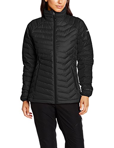 Columbia Chaqueta Impermeable para Mujer, Powder Lite Jacket, Negro (Black), Talla S