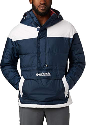 Columbia Columbia Lodge, Chaqueta sudadera, Hombre, Azul/Blanco (Collegiate Navy), Talla XL