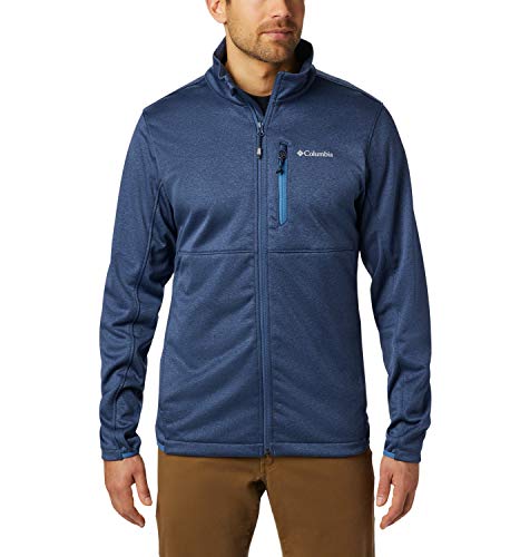 Columbia Outdoor Elements Sr Chaqueta con Cremallera, Hombre, Azul (Dark Mountain, Scout Blue), XL