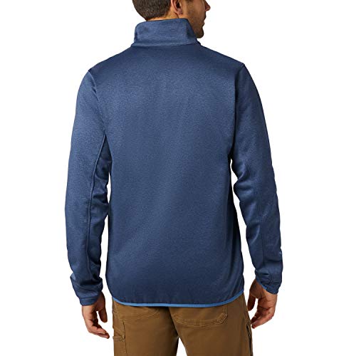 Columbia Outdoor Elements Sr Chaqueta con Cremallera, Hombre, Azul (Dark Mountain, Scout Blue), XL