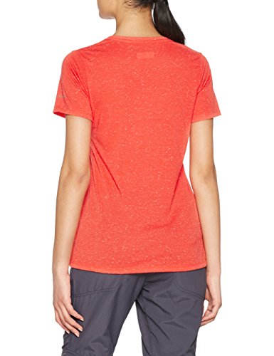 Columbia Outdoor Elements tee Camiseta de Manga Corta, Mujer, Naranja (Zing/Keep It Wild), S