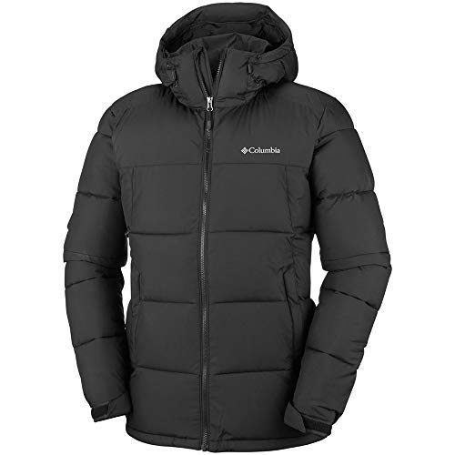 Columbia Pike Lake Chaqueta De Plumón con Capucha, Hombre, Negro (Black), M