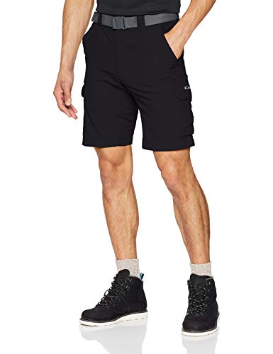 Columbia Silver Ridge II Cargo Short Pantalón Corto, Nailon, Hombre, Negro (Black), Talla US: W32/L12/ (EU W42/L12)