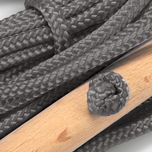 com-four® Correa de Trineo Premium con Mango de Madera, Accesorios de tobogán extralargos Cuerda de Arrastre para trineos