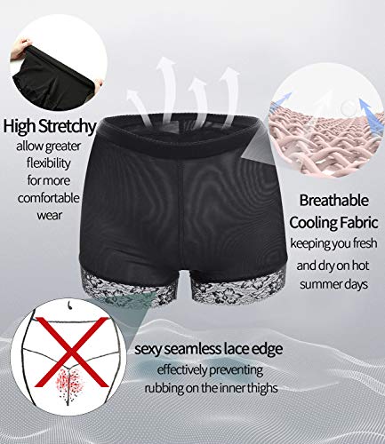 COMFREE Braguitas Moldeadoras Levanta Gluteos Ropa Interior Sin Costuras Lencería Reductora Bragas Control con Almohadillas Ajustable Calzoncillos Elástico Shapewear para Mujer Negro S