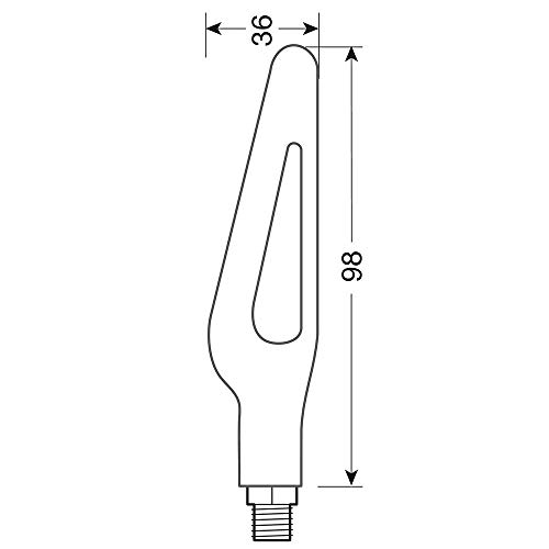 Compatible con Suzuki SFV Gladius 650 ABS Pareja DE Flechas LED SECUENCIALES para Indicadores DE DIRECCIÓN DE Motocicletas 12V Universal 86CM X 36CM LAMPA Aprobado