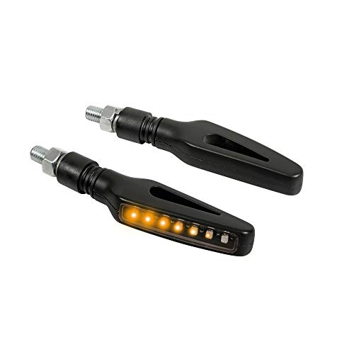 Compatible con Suzuki SFV Gladius 650 ABS Pareja DE Flechas LED SECUENCIALES para Indicadores DE DIRECCIÓN DE Motocicletas 12V Universal 86CM X 36CM LAMPA Aprobado