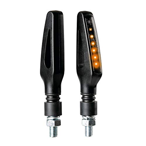 Compatible con Suzuki SFV Gladius 650 ABS Pareja DE Flechas LED SECUENCIALES para Indicadores DE DIRECCIÓN DE Motocicletas 12V Universal 86CM X 36CM LAMPA Aprobado