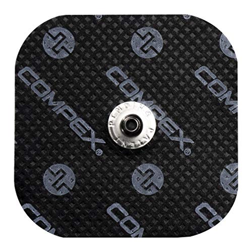 Compex Complex Dual Snap, Pack de 2 Electrodos Auto-adhesivos, 5 x 10 cm