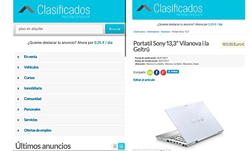 Compra y venta: Anuncios clasificados por usuarios