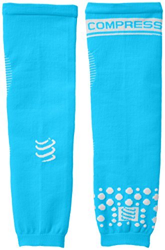 COMPRESSPORT Arm Force - Calentadores de Brazos de Running para Hombre, Color Azul, Talla XL