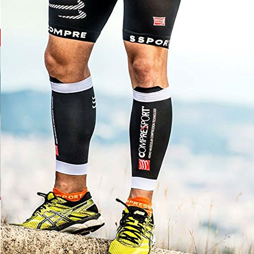 COMPRESSPORT R2 V2 Perneras, Hombre, Negro, T2