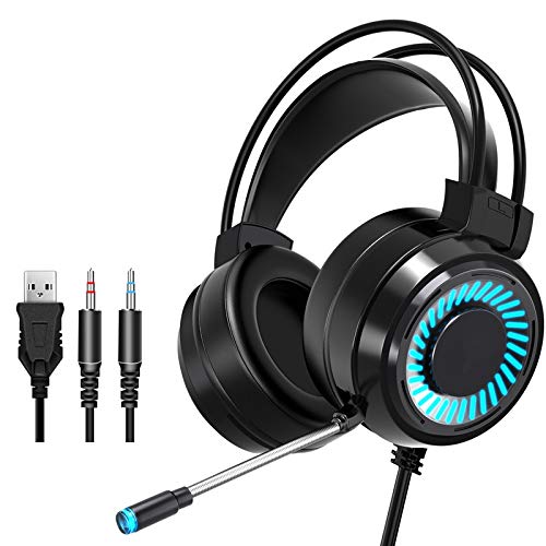 Computadora portátil para Juegos de Deportes electrónicos con Cable sin Auriculares, Black