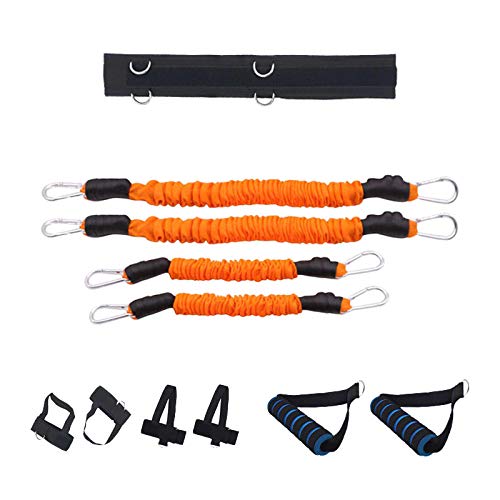 Conjunto de banda de resistencia de fitness de 100 lb para equipo de ejercicio de fuerza y ​​agilidad de la pierna boxeo boxeo equipo de entrenamiento de pesas de entrenamiento de fuerza de salto