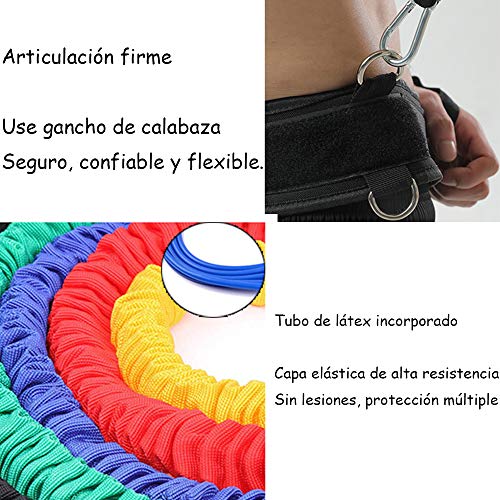 Conjunto De Bandas De Ejercicios De Banda De Resistencia (con Asa/Correa De Tobillo/Cinturón) Ejercicios De Piernas Y Brazos Deportes Boxeo Equipo De Entrenamiento De Gimnasio En Casa,20lbs