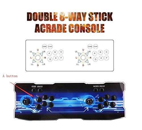 Consola de videojuegos, SeeKool 3D Pandora X Multijugador Home Arcade Game Console, con 2500 Juegos retros, Soporte de Tarjeta TF+Usb Dis, para PC / Ordenador portátil / PS3/ TV