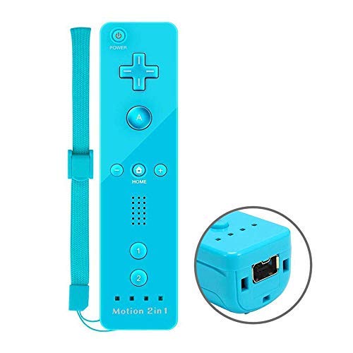 COOLEAD Motion Plus Mando a Distancia para Wii y Wii u Remoto Motion Plus Controller para Wii y Wii U Controlador de Juego con Funda de Silicona y Muñequera (Producto de Terceros)