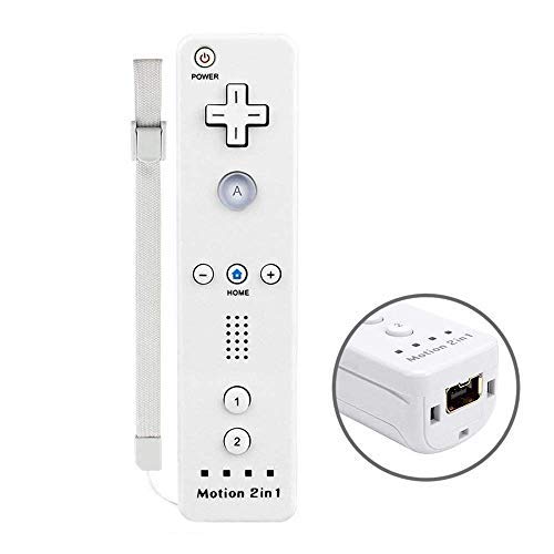 COOLEAD Motion Plus Mando a Distancia para Wii y Wii u Remoto Motion Plus Controller para Wii y Wii U Controlador de Juego con Funda de Silicona y Muñequera (Producto de Terceros)