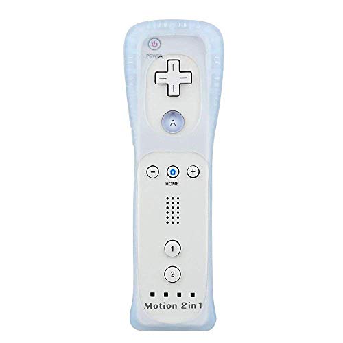 COOLEAD Motion Plus Mando a Distancia para Wii y Wii u Remoto Motion Plus Controller para Wii y Wii U Controlador de Juego con Funda de Silicona y Muñequera (Producto de Terceros)