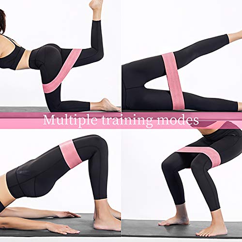 cophcy Bandas de Resistencia Cintas Elásticas Musculación Fitness con 3 Niveles de Resistencia y 3 Longitudes, Costura de Tela Duradera y Antideslizante, para Mujer, Glúteos,Crossfit, Pilates