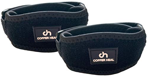 COPPER HEAL Codera Deportiva Adjustable - Soporte Antebrazo Recuperación medica Codo Tenista Epicondilitis Lateral crossfit Sport Coderas padel tendinitis Tenis baloncesto Golf elbow support