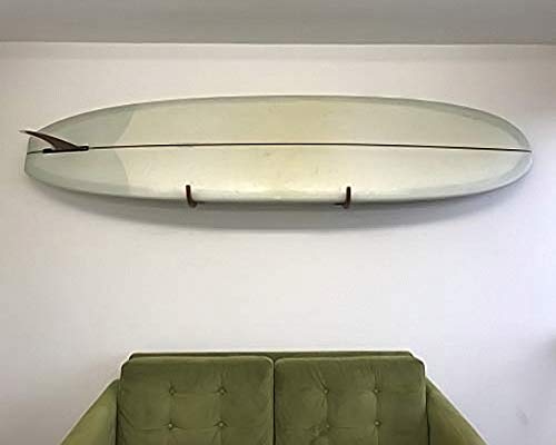 COR Surf - Soporte de pared para tablas largas y cortas de surf, para interiores y exteriores, Madera natural
