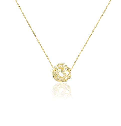 Córdoba Jewels | Gargantilla en Plata de Ley 925 bañada en Oro. Diseño Jaula Oro