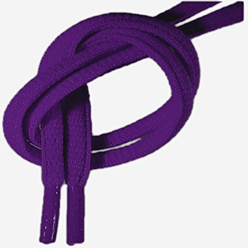 Cordones deportivos ovalados de alta calidad 125 cm morado