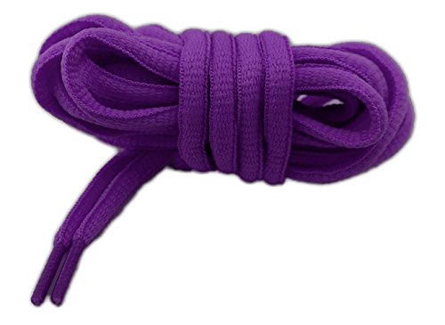 Cordones deportivos ovalados de alta calidad 125 cm morado