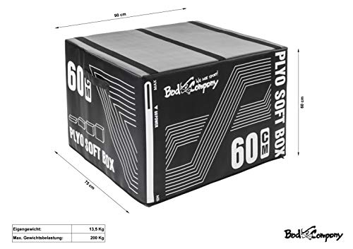 Core Plyo-Box Set 5 teiliges la bóveda de la caja-juego de núcleo de espuma negro Plyoboxen