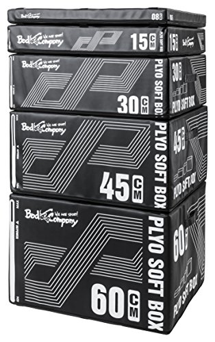 Core Plyo-Box Set 5 teiliges la bóveda de la caja-juego de núcleo de espuma negro Plyoboxen