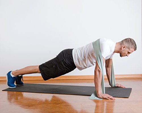 Coresteady Bandas de Resistencia Terapéuticas Bandas de Fitness Pilates, Yoga, Entrenamiento de Fuerza | Fisioterapia y rehabilitación |para Hombres y Mujeres |Guía incluida