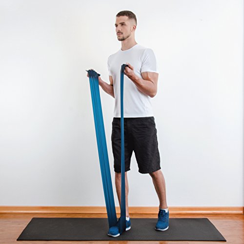 Coresteady Bandas de Resistencia Terapéuticas Bandas de Fitness Pilates, Yoga, Entrenamiento de Fuerza | Fisioterapia y rehabilitación |para Hombres y Mujeres |Guía incluida