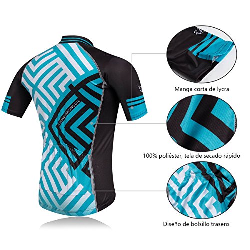 Cornasee Ropa Ciclismo Verano para Hombre Ciclismo Maillot y Culotte Pantalones Cortos