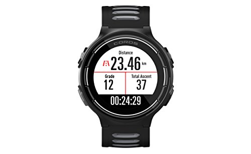 COROS Reloj Deportivo GPS Pace con monitorización de frecuencia cardíaca en la muñeca | Incluye Funciones de Correr, Ciclismo, natación y triatlón además de altímetro/barométrico (Negro)