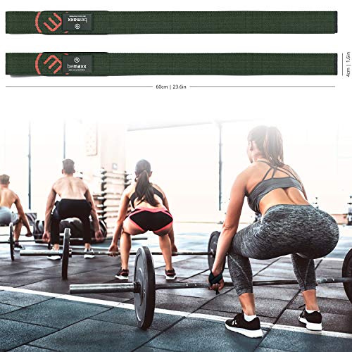 Correas Levantamiento De Pesas, 2 Unidades - Muñequeras Deportivas Profesionales Acolchadas | Weight Lifting Bar Straps para Powerlifting Crossfit Entrenamiento Culturismo Haciendo Deporte Fitness