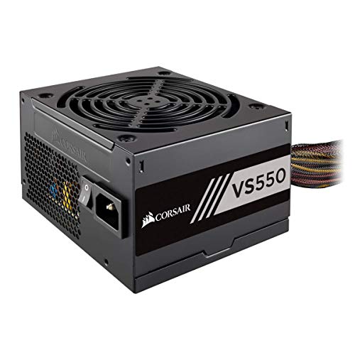 Corsair CP-9020171-EU, Fuente de Alimentación (PFC Activo, 80 Plus), 550 W, Negro