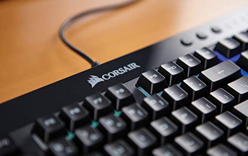 Corsair K55 RGB - Teclado Gaming (retroiluminación multicolor RGB, QWERTY), negro [España]