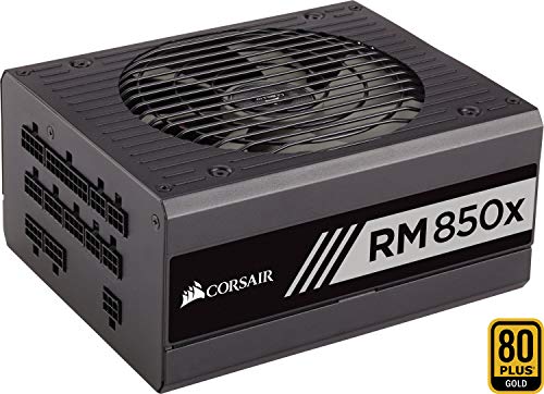 Corsair RM850x - Fuente de alimentación (totalmente modular, 80 Plus Gold, 850 W, EU) negro