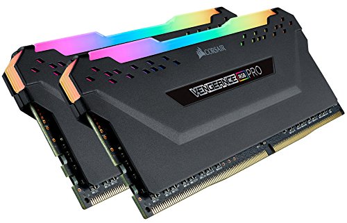 Corsair Vengeance RGB Pro - Kit de Memoria Entusiasta 32 GB (2 x 16 GB), DDR4, 3200 MHz, C16, XMP 2.0, Iluminación LED RGB, Negro
