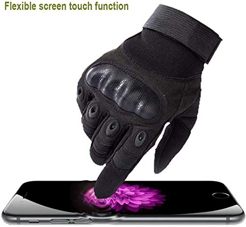 COTOP Guantes de moto, guantes de pantalla táctil de nudillos duros Guantes de motocicleta ATV Riding Full Finger Motocicleta Bicicleta Bicicleta Ciclismo Guantes deportivos para hombres