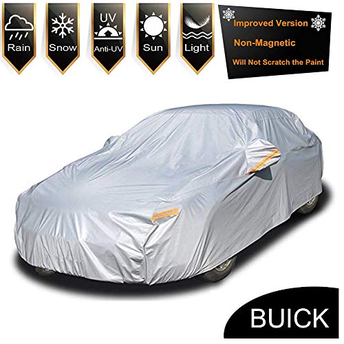 COVERCHUN Fundas Impermeables Camuflaje del Coche, Cubierta Exterior de protección Solar para Buick KE, JA, Regal, Lacrosse, Verano, Encore, Coche Tienda,Lacrosse