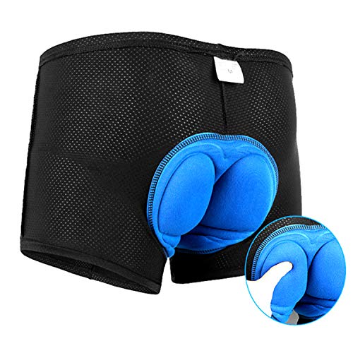 Cozone Pantalón corto para bicicleta Hombre Pantalón corto para hacer ciclismo 3D Gel Ropa Interior de Bicicleta MTB Acolchado Pantalónes Cortos Antideslizantes y transpirables